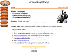 Tablet Screenshot of conwaypress.com